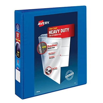Image de Avery Durable EZD Classeur à anneaux 3,8 cm 1.5 Inch Bleu pacifique