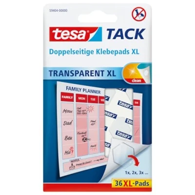 Image de Tesa Tack Pack de 36 Pastilles XL Transparent