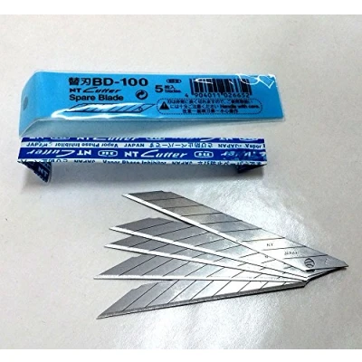 Image de NT CUTTER Pack 5 blades BD 100 · Spare blade Precision 30 degree segmented
