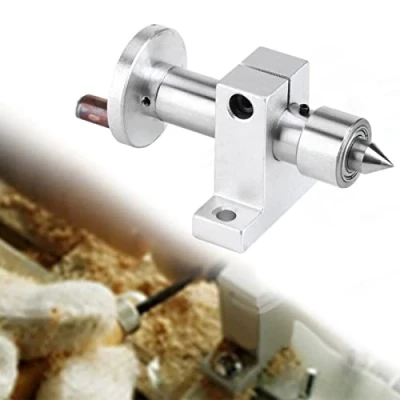 Image de Tournant Centre de rotation accessoire pour machine tour mini roulement à billes avec 2 clés Travail bois menuiserie
