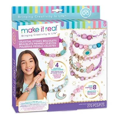 Image de Make It Real Bracelets de pierre céleste, ensemble créatif 1322
