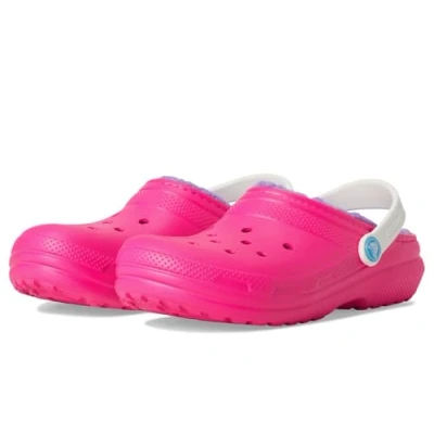 Image de Crocs Unisexe Enfant Classic Lined Clog K Sabots, Pink Crush/Multi, 37/38 EU