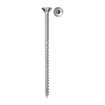 Image de fischer Vis à bois PowerFast II 4.0X40 Tête fraisée. empreinte TX. zingué blanc. filetage partiel/Boite de 50