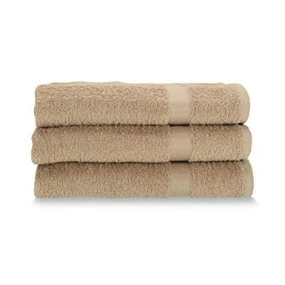 Image de Gabel Serviettes, Coton, Greige, 60 x 100 cm