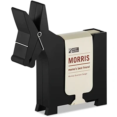 Image de Morris l&#039;âne : Porte mémo de bureau Accessoires et Fournitures mignons blocs distributeurs par Monkey Business (Rot)