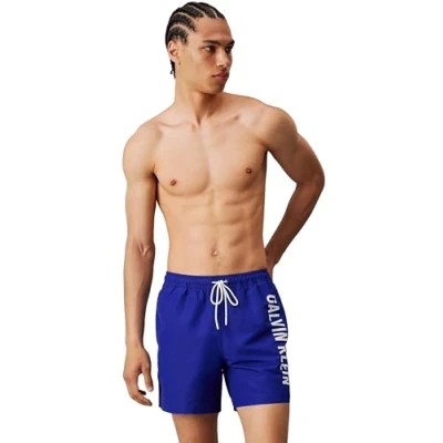 Image de Calvin Klein Swimwear Medium Drawstring Short de bain, Homme, Taille: 4XL, Sapphire blue