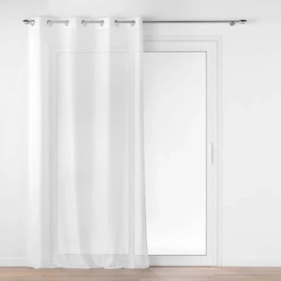 Image de douceur d&#039;intérieur, Voilage à Oeillets (140 x 280 cm) Naomie, Maille