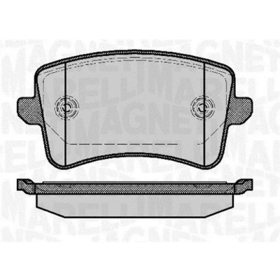 Image de MAGNETI MARELLI Jeu de plaquettes frein 363916060141 AUDI: Q5, A4 B8 Avant, A6 C7 Avant