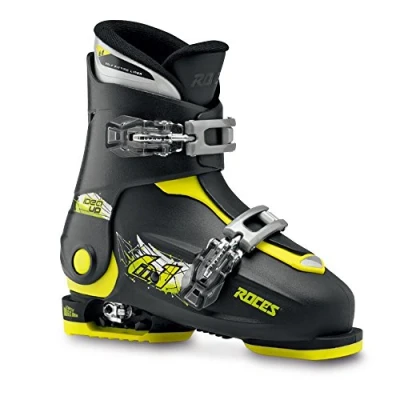 Image de ATOMIC Roces Idea Up Chaussures de Ski Enfant Taille Ajustable Noir Black Lime 30/35