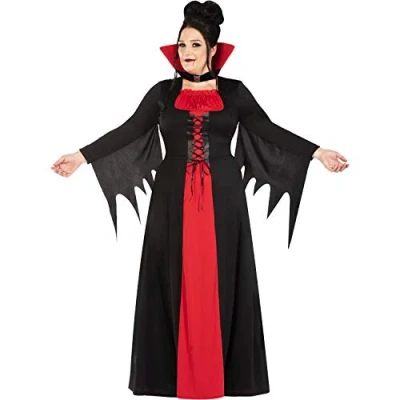 Image de amscan Costume de Vampire Classique pour Femme Taille 26 28 Noir