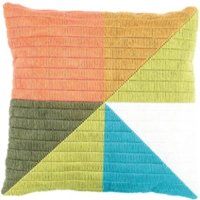 Image de Vervaco Kit coussin au point lancé Triangles colorés