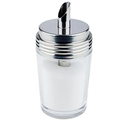 Image de APS distributeur de sucre, sucre ou lait en verre, avec bouchon à vis acier inoxydable 18/8, 6,5 x cm, 14,5 cm hauteur.
