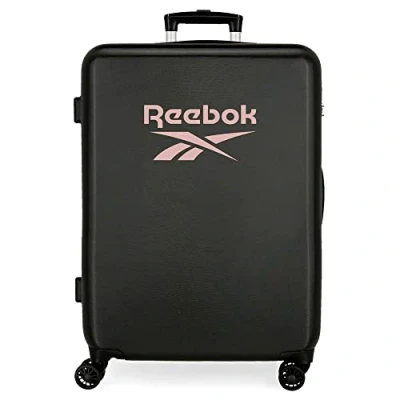 Image de Valise Reebok Beverly Medium Noir 48x68x26 cms Rigide ABS Serrure latérale à combinaison 70L 3 kgs 4 Roues