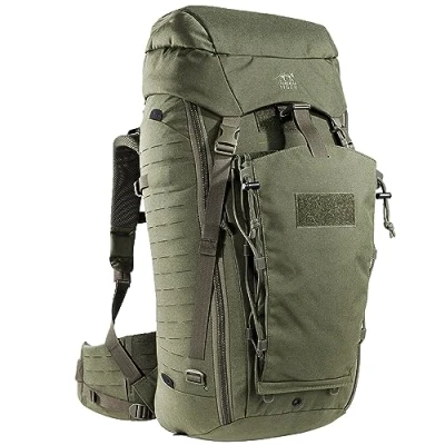 Image de Tasmanian Tiger TT Modular Pack 45+ Sac à Dos Militaire Tactique Modulaire de Randonée avec Un Volume 50 litres pour Le Trekking Camping Voyage 50L verrouillables, Olive