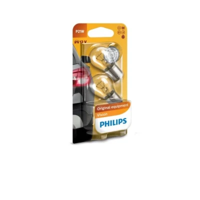 Image de PHILIPS 12498B2 Ampoule, feu clignotant 12 21 P21W, Lampe à boule RENAULT: Modus / Grand Modus, Kangoo I, CLIO 3, CITROËN: Xsara Picasso, Jumpy I Van