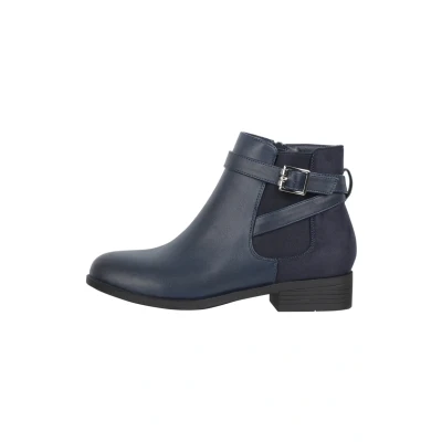 Image de Elara Bottes Femme Chelsea Bottines Chunkyrayan C298 Navy New 40