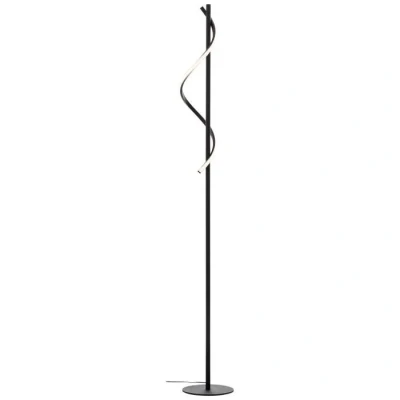 Image de G99201 86 Brilliant lamp Eunice Lampadaire LED 1,5m noir mat métal plastique 16 W intégré