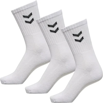 Image de hummel Mixte enfant Basic chaussettes Lot de handball, Blanc, Taille EU : 32 35