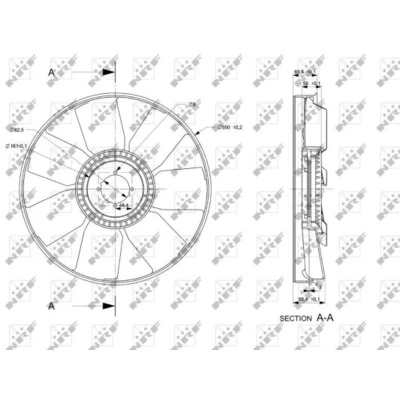 Image de NRF 49849 Roue du souffleur, refroidissement moteur