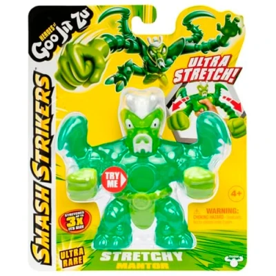 Image de BANDAI CO42842 Figurine d&#039;action Heroes de Goo JIT Zu Découvrez Les Nouveaux Smash Strikers Mantor, éponge et étire, Multicolore