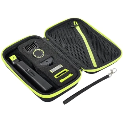 Image de Procase Étui de Transport Rigide pour Philips Norelco QP2734 QP2824 QP6551 QP6530 QP6531 QP6550 QP2724 QP2834, Housse Voyage Tondeuse Rasoir Electrique Noir