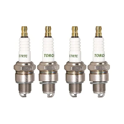 Image de TORCH 4pcs E7RTC Bougie d&#039;allumage Remplacer pour NGK 6422/BPR7HS 7022/BPR6HS 5111/BP7HS, 5379/IWF22 4022/W22FPR U, 8814 RL82YC/814 OE064 5939/QL78YC, BOS CH WR6BC WR7BC WR7BC+, OEM