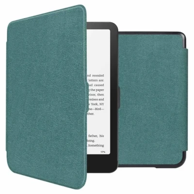 Image de imoshion Étui de liseuse portefeuille Slim Hard pour Amazon Kindle Paperwhite (2024) / Signature Edition Colorsoft Vert foncé Neuf