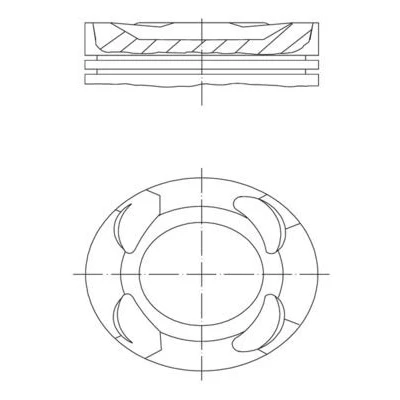 Image de Piston MAHLE ORIGINAL 081 PI 00124 000