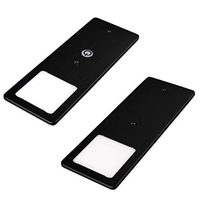 Image de Kalb Lot de 2 spots LED encastrables 5 W Très plats Avec fonction variateur tactile Blanc neutre