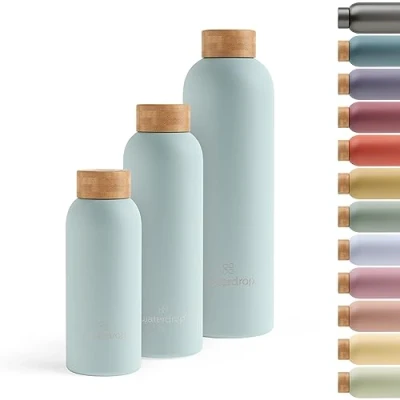 Image de waterdrop® Gourde Isotherme Bouteille 600 ml Garde le Chaud 12h &amp; Froid Jusqu’à 24h en Inox, Étanche, Réutilisable, Sans BPA