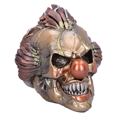 Image de Nemesis Now Crâne de Clown Steampunk en polyrésine Bronze 18 cm
