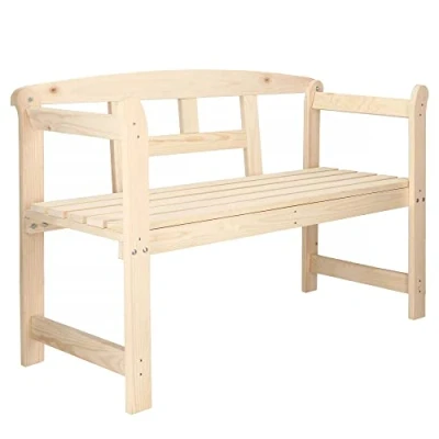 Image de SPRINGOS® Banc de Jardin en Bois 119 cm x 45 78