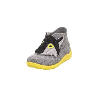 Image de Superfit Happy OCTI Unisex Chaussons pour enfants, Taille: 20, Grau/gelb Textile