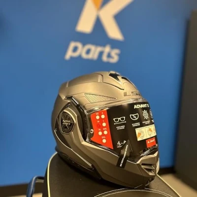 Image de LS2, Casque modulable Moto ADVANT X Solid Mat Titanium, XXL