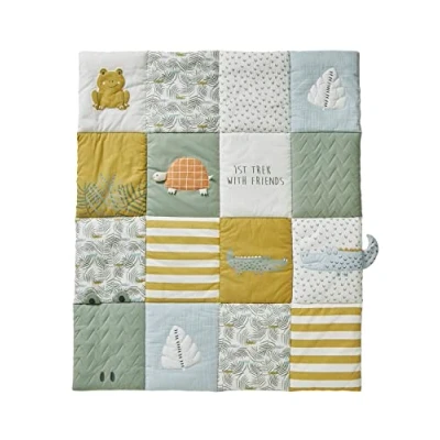 Image de VERTBAUDET Tapis de Sol/Fond Parc matelassé Trek Multicolore 100X100