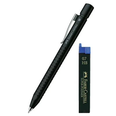 Image de Faber Castell Grip 2011 Porte mine Noir + Mines Épaisseur 0 7 mm