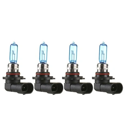 Image de Mintice™ 4 X Véhicule de Voiture Lumineux 9005/HB3 6000K Xénon Gaz Halogène Ampoules Lampe projecteur Blanc 100W