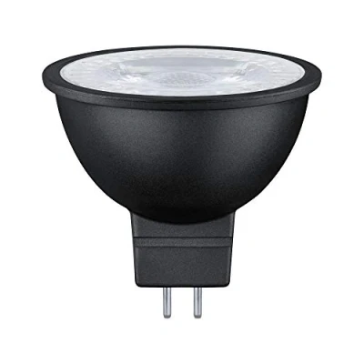 Image de Paulmann 28757 Lampe LED RAL9004 445lm 36 6,5 watts gradable éclairage Noir mat ampoules 2700 K GU5,3, 1 Unité (Lot de 1)