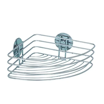 Image de WENKO Turbo Loc® étagère d&#039;angle Fixer sans percer Chromé