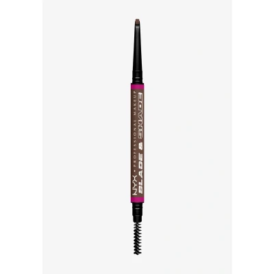 Image de NYX Professional Makeup Blade &amp; Shade, Crayon sourcils double embout, tenue jusqu&#039;à 16h, Brunette