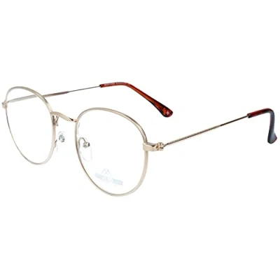 Image de Montana Lunettes de Lecture rondes BLF54A spécial écran, doré Mixte, avec traitement anti lumière bleue loupe:+1.5