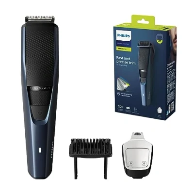 Image de Philips Series 3000 tondeuse à barbe électrique pour homme avec de précision, système guide coupe, 90 min d&#039;autonomie et charge 1 heure (modèle BT3238/15)