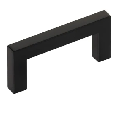 Image de SOTECH Poignée de meuble E8 Entraxe 64 mm en acier inoxydable noir mat barre/Poignée barre