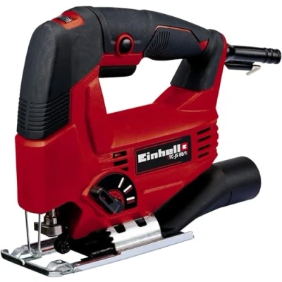 Image de Einhell Scie sauteuse pendulaire TC JS 80/1 (550 W, Régime 1000 3000 trs/min, Capacité de Coupe bois/acier/plastique : 80/10/20 mm, en biais 45 maximum)