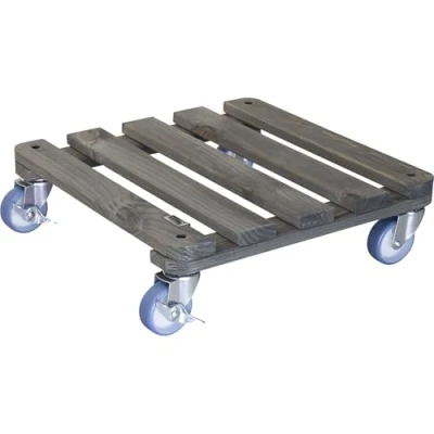 Image de Wagner Support à roulettes pour Pot de Fleur Vintage 40 x 12 cm I intérieur + extérieur en Bois Massif antidérapant certifié FSC®, Capacité Charge 150 kg Made in EU 20709001