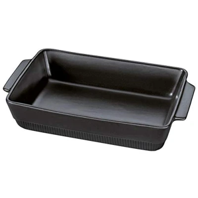 Image de Spring Plat à gratin rectangulaire Chalet 40 x 24 cm, noir, céramique