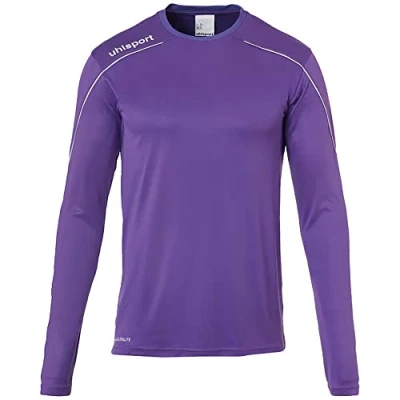 Image de uhlsport Stream 22 Langarm Maillot Enfant, Violet/Blanc, 12 Ans