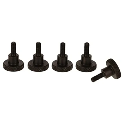 Image de PrecisionGeek Lot de 5 vis moletées en acier noirci M3 x 10 mm DIN 464