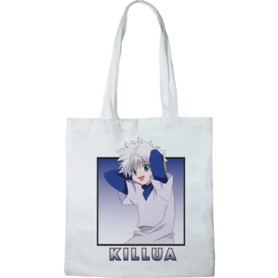 Image de HUNTER X TOTE BAG KILLUA», REFERENCE : BWHUNTXBB002, BLANC, 38 40 CM