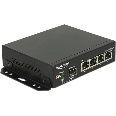 Image de DeLOCK 87704 commutateur réseau Gigabit Ethernet (10/100/1000) Noir Neuf